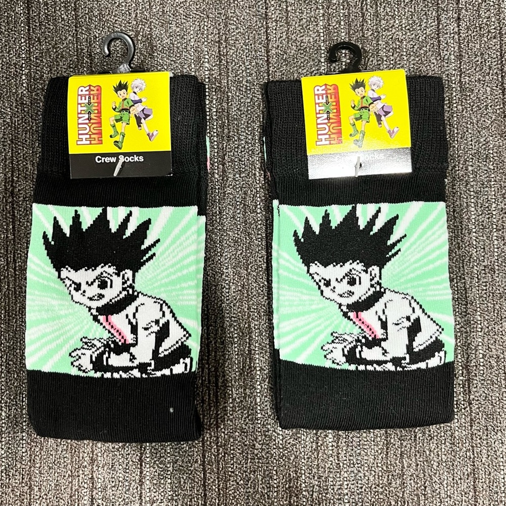 HunterxHunter crew socks 

Brand New one size fits all